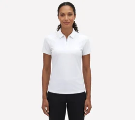 Polo de manga corta con cremallera frontal Birdie de GO GOLF