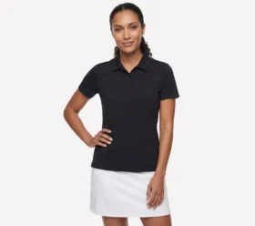 Polo de manga corta con cremallera frontal Birdie de GO GOLF