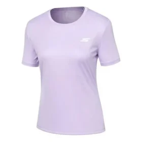 Running Knit de manga corta morada