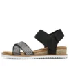 Sandalia casual Desert Kiss Cross Strap «Marrón Negro»
