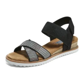 Sandalia casual Desert Kiss Cross Strap «Marrón Negro»
