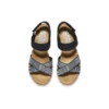 Sandalia casual Desert Kiss Cross Strap «Marrón Negro»