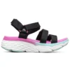 Sandalias casuales con Max Cushioning Negro/Púrpura