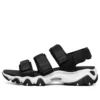 Sandalias D lites 2.0 con 3 correas «Negro Blanco»