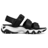 Sandalias D lites 2.0 con 3 correas «Negro Blanco»