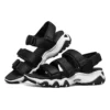 Sandalias D lites 2.0 con 3 correas «Negro Blanco»