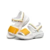 Sandalias de moda antideslizantes Blanco/Amarillo