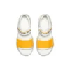 Sandalias de moda antideslizantes Blanco/Amarillo