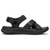 Sandalias deportivas Elite Flex con velcro, color negro