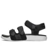 Sandalias deportivas para exteriores con velcro, negro y blanco