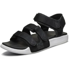 Sandalias deportivas para exteriores con velcro, negro y blanco Sandalias deportivas para exteriores con velcro, negro y blanco