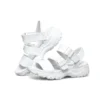 Sandalias deportivas para exteriores ligeras y cómodas, color blanco