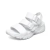 Sandalias deportivas para exteriores ligeras y cómodas, color blanco