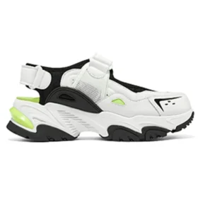 Sandalias DLites «Blanco, Negro, Verde Neón»