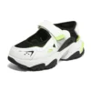 Sandalias DLites «Blanco, Negro, Verde Neón»