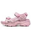 Sandalias Dlites Lightweight Cozy Sports para niños grandes, color rosa y rojo