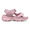 Sandalias Dlites Lightweight Cozy Sports para niños grandes, color rosa y rojo
