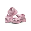 Sandalias Dlites Lightweight Cozy Sports para niños grandes, color rosa y rojo