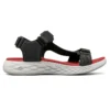 Sandalias On-the-GO 600 con velcro Negro/Rojo