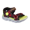 Sandalias rojas con velcro y punta abierta Hypno Splash para niños grandes