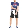 Skechers de manga corta para hombre, azul