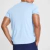 Skechers para hombre, entrenamiento, running, deportivo, tejido de punto, manga corta, azul