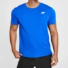 Skechers para hombre, entrenamiento, running, deportivo, tejido de punto, manga corta, azul