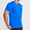 Skechers para hombre, entrenamiento, running, deportivo, tejido de punto, manga corta, azul