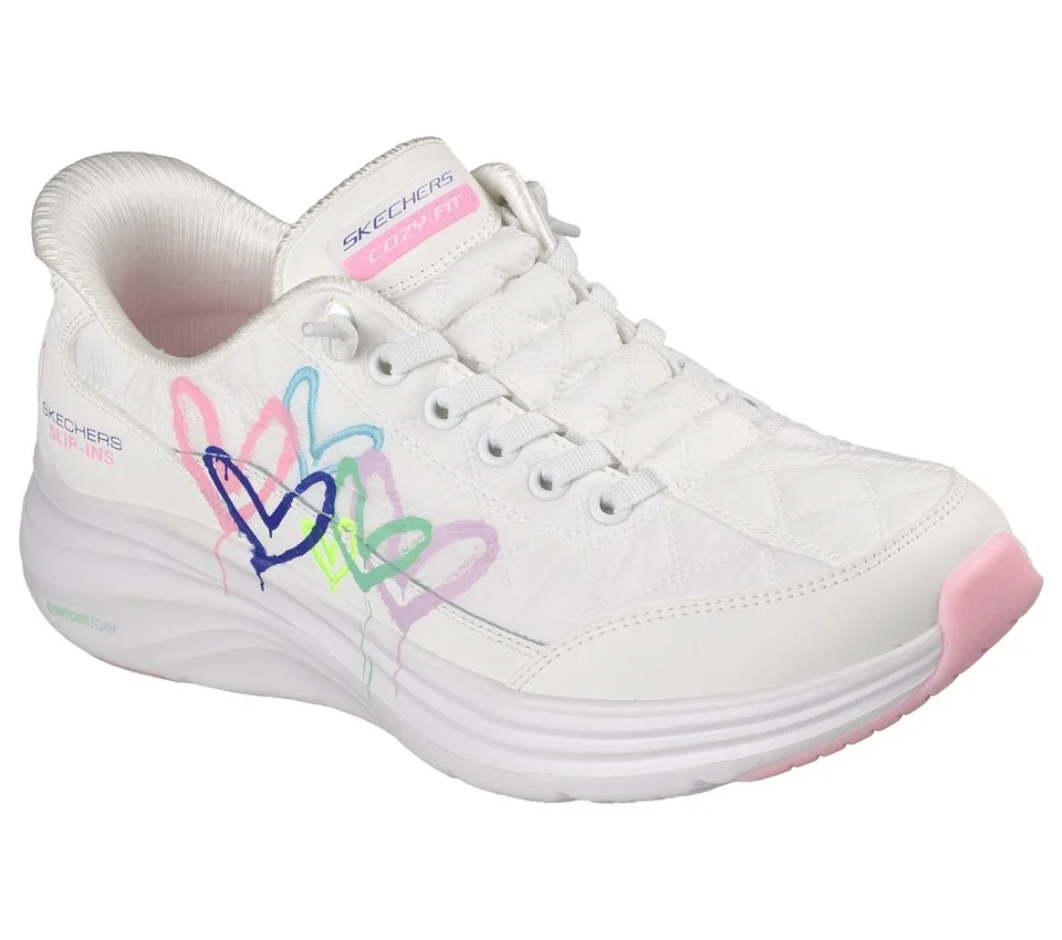 Skechers Slip-ins JGoldcrown: Espuma Contour – Ajuste cómodo y corazón atemporal Skechers Slip-ins JGoldcrown: Espuma Contour – Ajuste cómodo y corazón atemporal