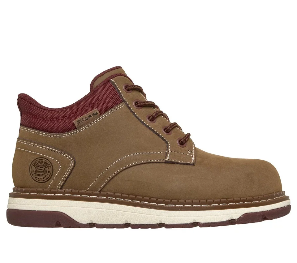 Skechers Slip-ins Work: Bota Flex Fallow Skechers Slip-ins Work: Bota Flex Fallow