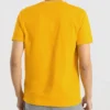 Skechers Sport para hombre con estampado de letras, manga corta, color dorado