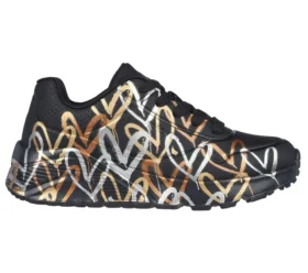 Skechers x JGoldcrown: Uno Lite – Amor metálico