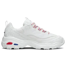 Snickers x Skechers D’ Lites 1.0 Zapatos bajos de suela gruesa Blanco