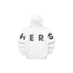Sudadera con capucha casual con estampado «Blanco Negro»