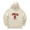 Sudadera con capucha de manga larga con letras impresas «Beige Red»