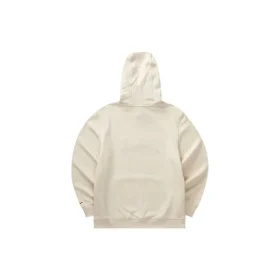 Sudadera con capucha de manga larga con letras impresas «Beige Red»