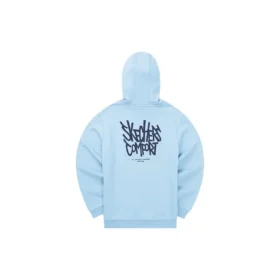Sudadera con capucha estampada «Blue Black»