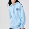 Sudadera con capucha estampada «Blue Black»