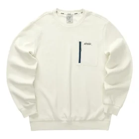 Sudadera con capucha informal «Blanco Negro»