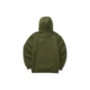 Sudadera con capucha informal con letras impresas «Verde-Blanco»