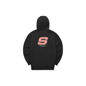 Sudadera con capucha informal con logo impreso «Black Pink»