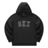 Sudadera con capucha SKX Casual «Negro Blanco»