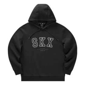 Sudadera con capucha SKX Casual «Negro Blanco»