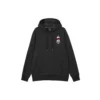 Sudadera con capucha y cordón con gráfico de dibujos animados «Azul marino, negro, blanco, gris»
