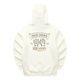 Sudadera con capucha y estampado «Blanco, negro, rojo, azul»