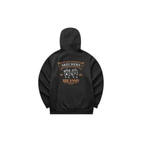 Sudadera con capucha y estampado «Blanco, negro, rojo, azul»