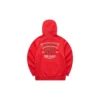 Sudadera con capucha y estampado «Blanco, negro, rojo, azul»