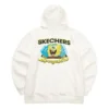 Sudadera con capucha y estampado de Skechers x Bob Esponja «Blanco, amarillo y negro»
