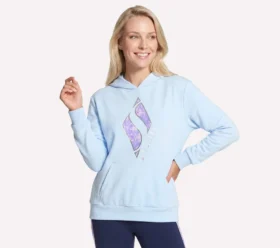 Sudadera con capucha y estampado floral de rombos