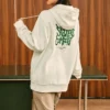 Sudadera con capucha y estampado «White Green»